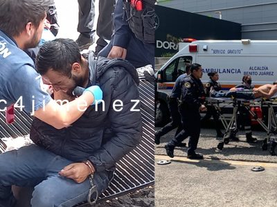 Policía mata a asaltante durante balacera en Plaza Metrópoli Patriotismo