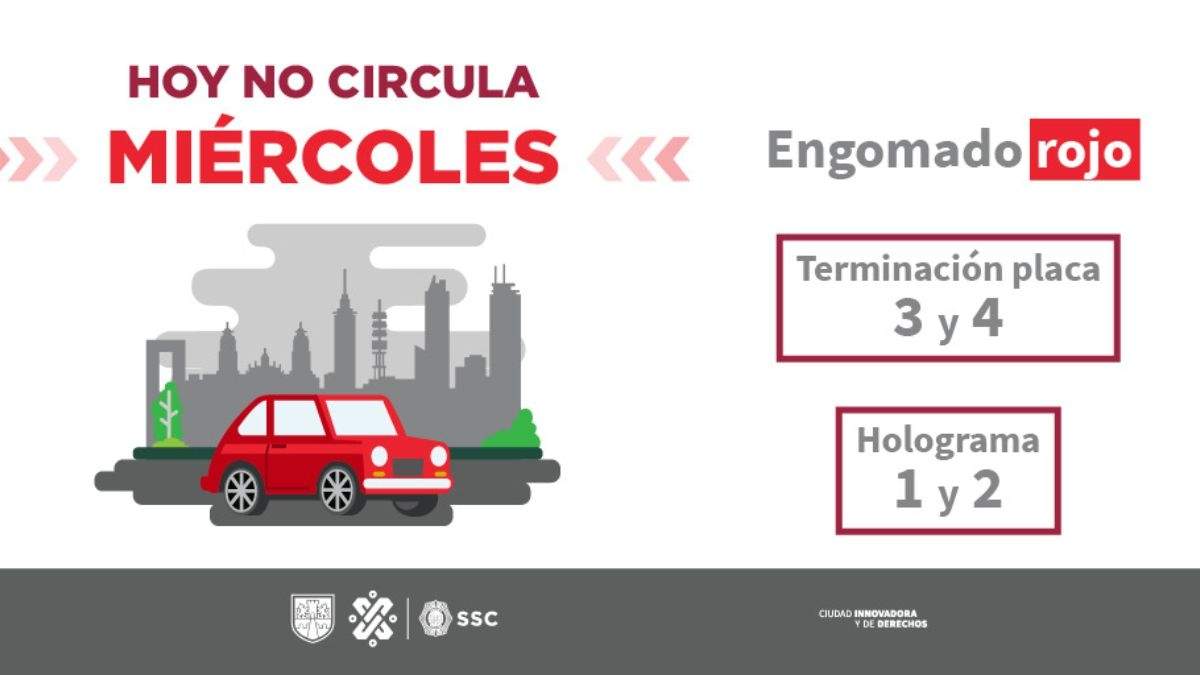 Estos autos deben respetar el Hoy No Circula de este miércoles de octubre