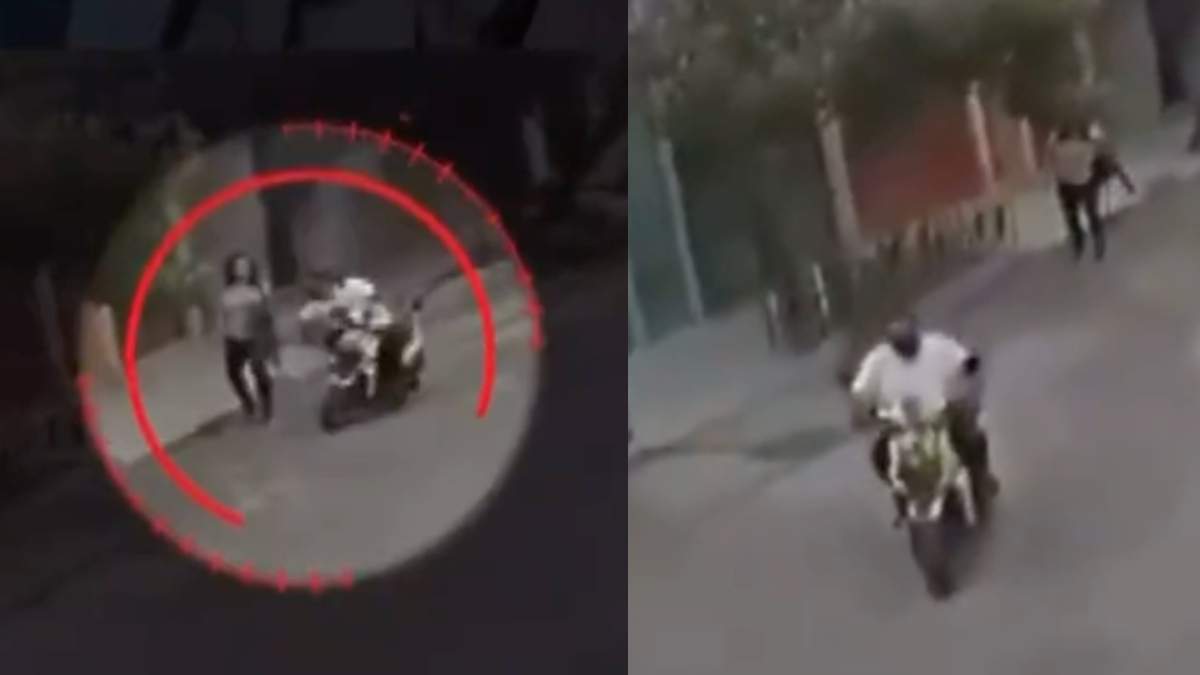 VIDEO Hombre en motoneta da nalgadas a mujeres en calles de Ecatepec. Foto: Especial