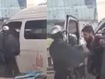 VIDEO Policías golpean a chofer de combi en Naucalpan