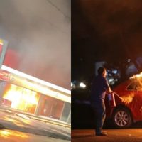 VIDEOS Queman autos y negocios en Guanajuato y Jalisco durante madrugada