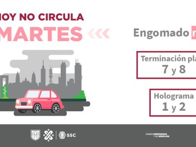 Mira las placas que deben cumplir este Hoy No Circula de este Martes