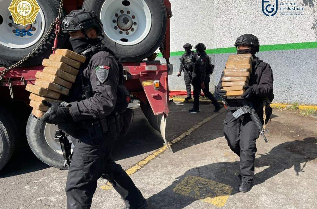 Decomiso de 1 mil 600 kilos de cocaína en CDMX es el más grande. Foto: SSC