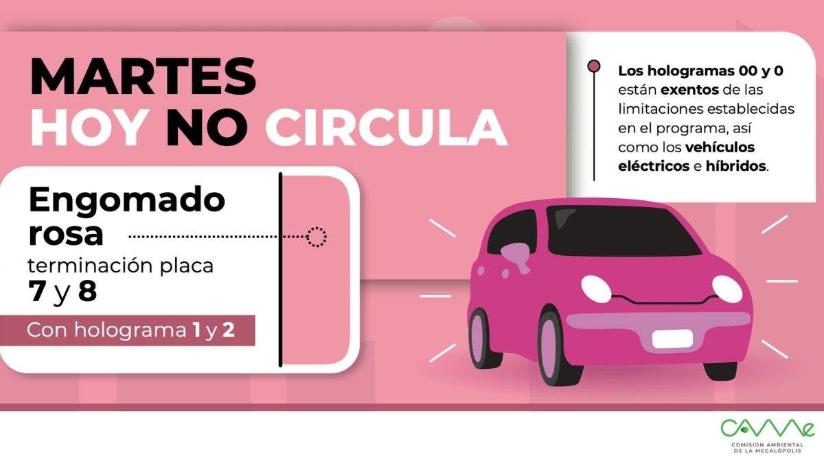 Conoce que placas circulan este primer martes de octubre