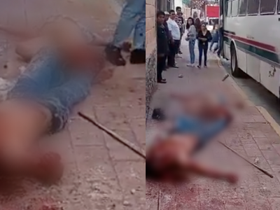 VIDEO Vecinos de Ecatepec matan a asaltante de camiones y dejan otro herido