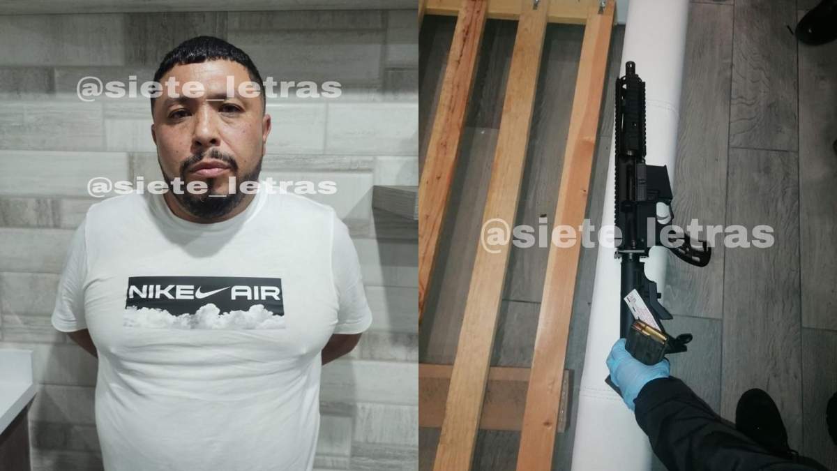 Es detenido "Rey de la Piedra" poderoso narco de metanfetamina en CDMX. Foto: Antonio Nieto (@siete_letras)