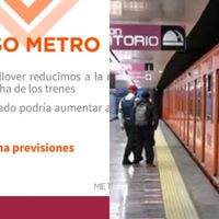 Estas siete líneas del Metro presentan retrasos por las lluvias