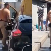 VIDEO Es detenido el hombre que amenazó con pistola a conductor de DHL en Circuito