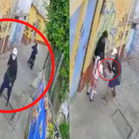 VIDEO Cámara registra asalto a madre e hija en callejón de Álvaro Obregón