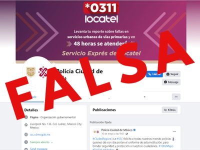 ¡Alerta! Detectan página web FALSA de la Policía CDMX