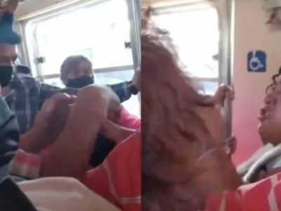VIDEO Registran otra pelea entre mujeres en el Tren Ligero en Tlalpan