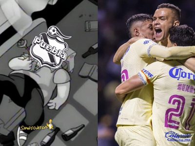 GOLES América humilla 6-1 al Puebla en la ida de los Cuartos de Final 2022