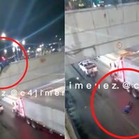 VIDEO Captan suicidio de un hombre a 6 metros de altura en Eje Central