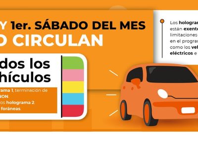 Conoce las placas que circulan este primer sábado de octubre