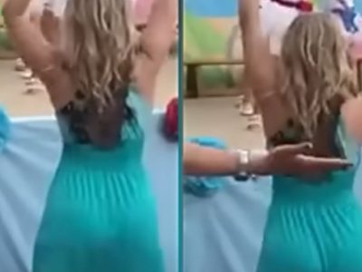 Profesora bailó a la par de sus alumnos, la grabaron y ahora es viral