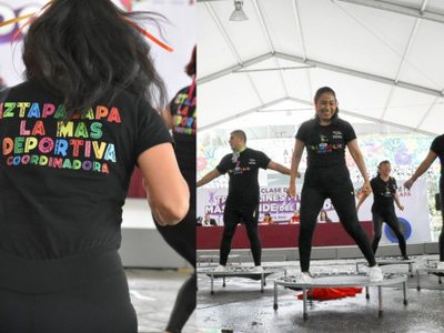 VIDEO Iztapalapa busca romper récord en Clase Masiva de Trampolines