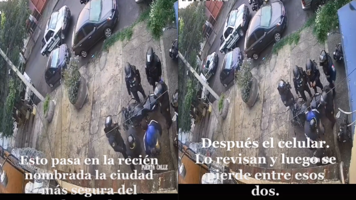 Los policías de CDMX robaron celular a un joven mientras le hacían un cateo