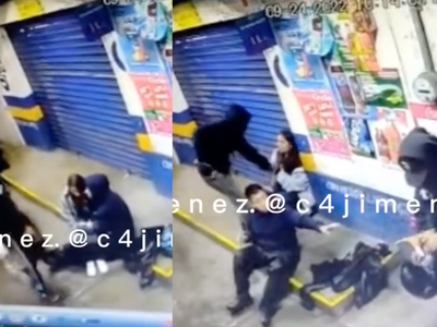 VIDEO Novios sufren asalto mientras platicaban en la banqueta, en Tlalpan