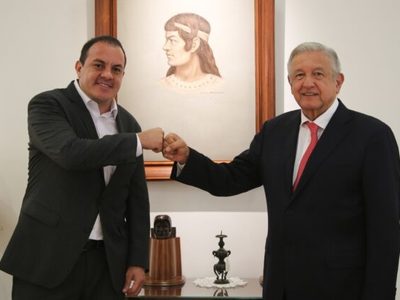 «Lo está haciendo bien» AMLO defiende la administración de Cuauhtémoc Blanco