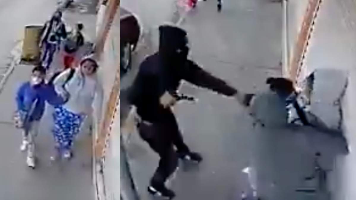 VIDEO Captan otro secuestro de un niño en Huehuetoca Estado de México. Foto: Captura