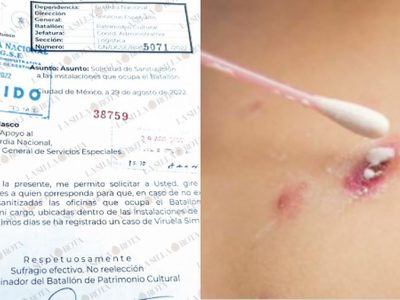 Este caso de viruela sísmica causó que sanitizaran base en CDMX