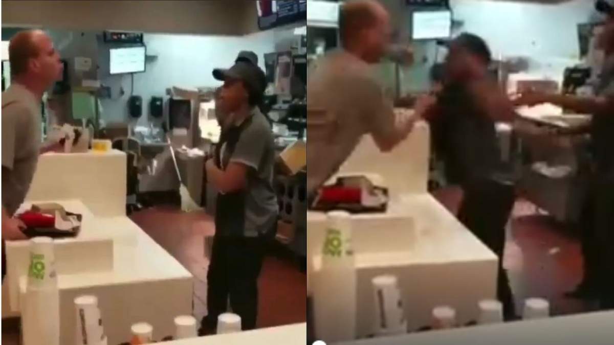 La pelea tal vez se dio por el nivel de estrés de los empleados de la cadena