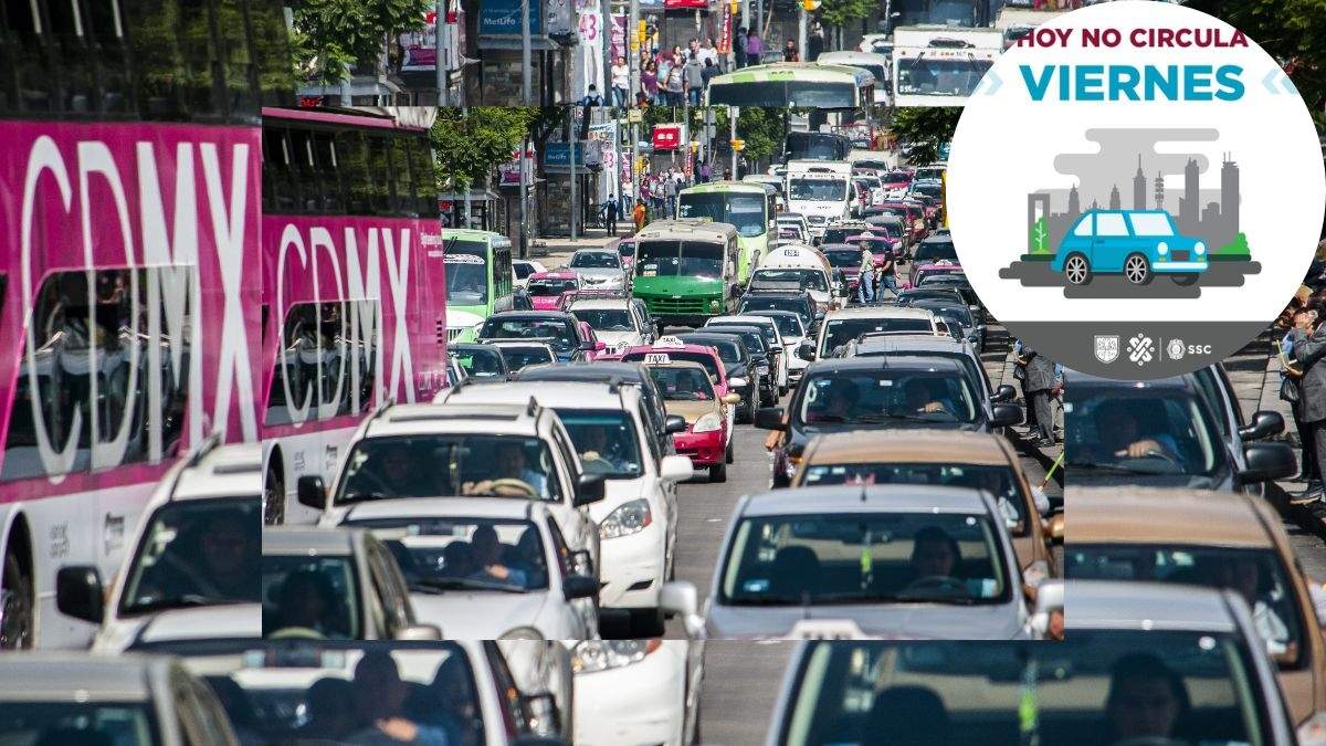 Estas placas son las que pueden circular este primer viernes de noviembre