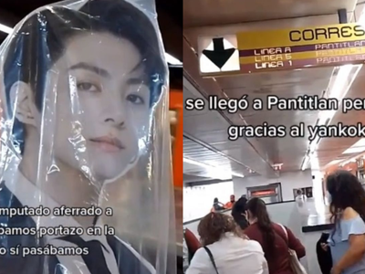 Así captaron a miembro de BTS en metro de CDMX