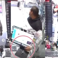 VIDEO Hombre finge comprar pero roba celular en una ferretería de Azcapotzalco