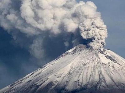 Emiten Alerta por ceniza del Volcán Popocatépetl en la CDMX