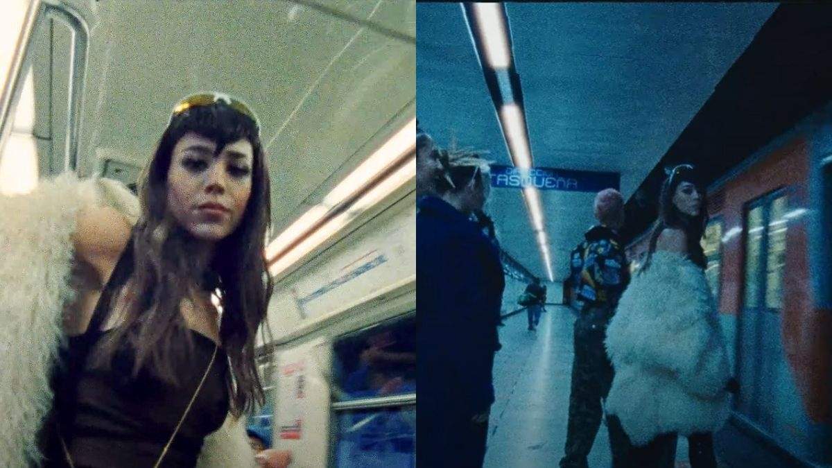 Así toma Danna Paola el Metro CDMX, con sus amigos y siendo viral en Twitter