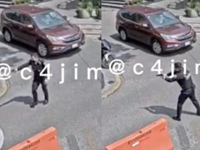 VIDEO Así fue la balacera entre un policía y asaltantes en la Plaza Metrópoli